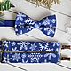 Bow tie and suspenders Crystal Ice / Christmas tie, suspenders, Christmas gifts, Moscow,  Фото №1
