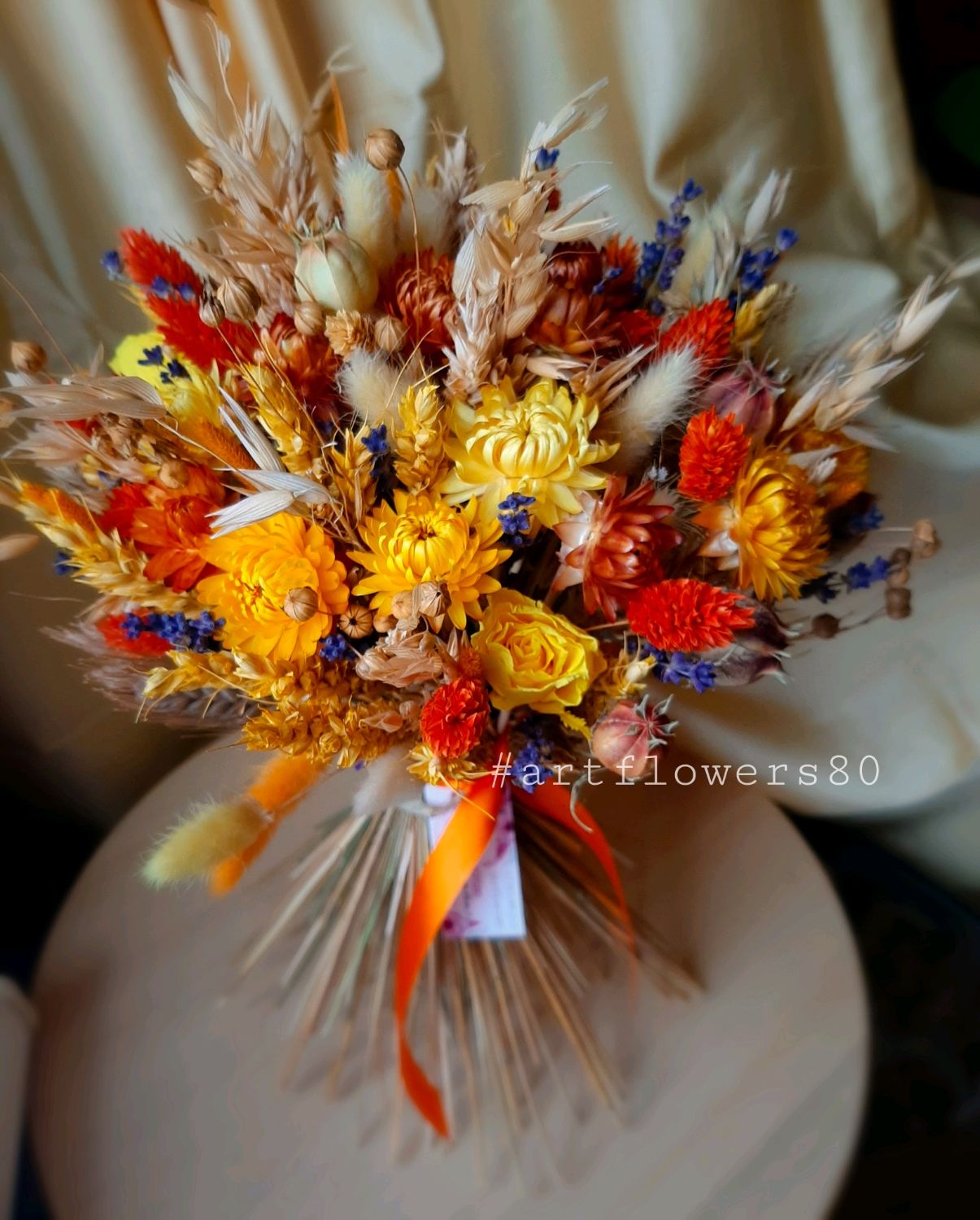 Букет из стабилизированных цветов и сухоцветов. в интернет-магазине на ...