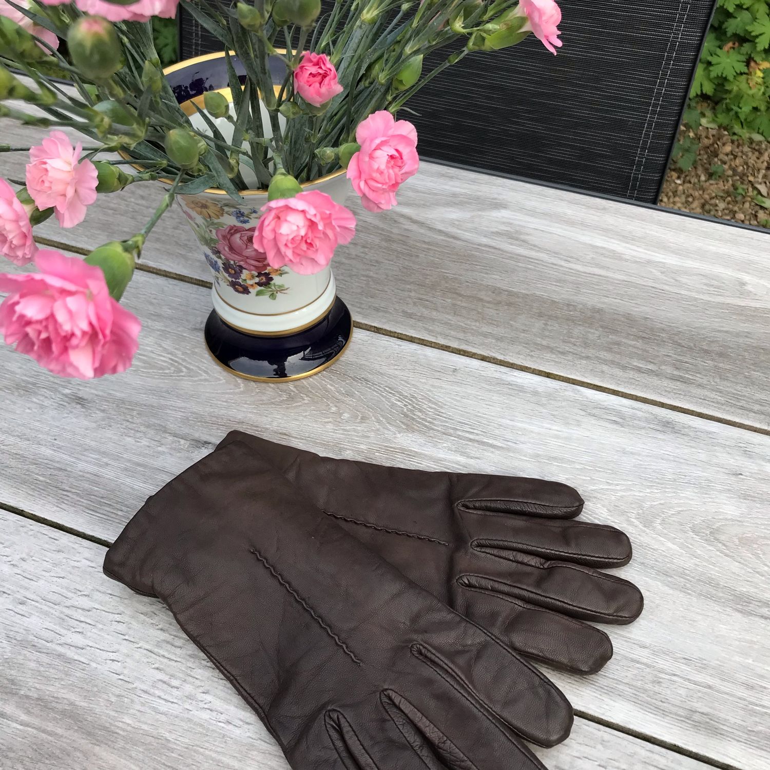 Men's gloves, kid leather, Europe, Vintage clothing, Arnhem,  Фото №1
