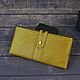 Yellow Leather Wallet, Purse, Moscow,  Фото №1