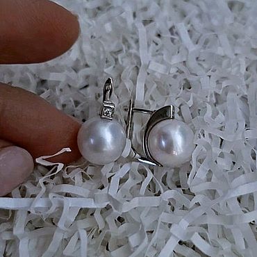 Украшения ручной работы. Ярмарка Мастеров - ручная работа Серьги "Round_White". Handmade.