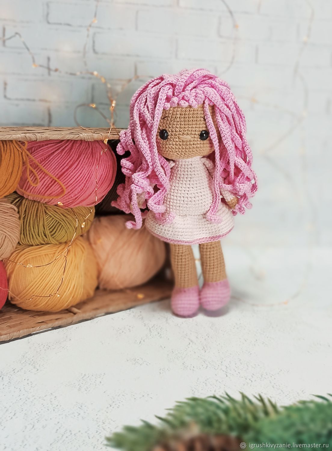 Doll knitted, Amigurumi dolls and toys, Tambov,  Фото №1