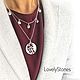 Order Necklace double with pendants on chains - stylish decoration. LovelyStones. Livemaster. . Necklace Фото №3