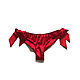 Brazilian silk panties with ties are red, Underpants, St. Petersburg,  Фото №1