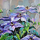 Oil painting Magnificent clematis. Pictures. Dubinina Ksenya. Online shopping on My Livemaster.  Фото №2