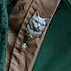 Brooch needle: ' Warm cat'. Stick pin. House Of The Moon Dew. My Livemaster. Фото №4