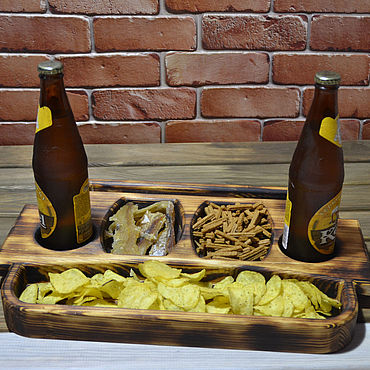 ручной работы. Ярмарка Мастеров - ручная работа Пивница, поднос. Handmade.