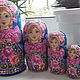 Matryoshka Pink-blue with raspadom, Dolls1, Vyshny Volochyok,  Фото №1
