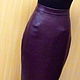 Leather skirt Bordeaux