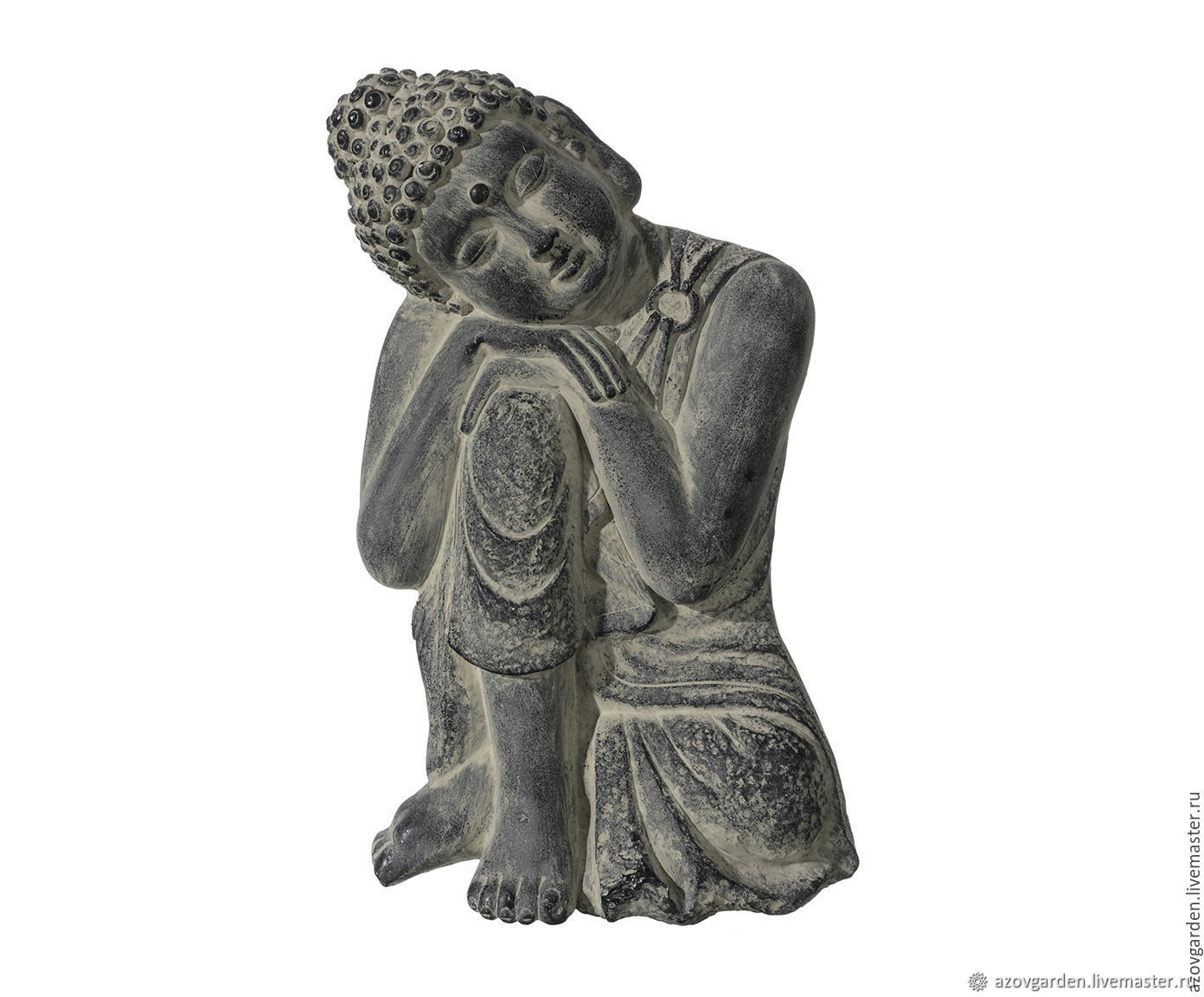 The statue of Buddha pendant gray with antique effect (concrete, gypsum), Figurines, Azov,  Фото №1