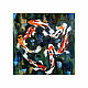 Картина маслом Карпы Кои рыбки холст на подрамнике 50*50, Картины, Санкт-Петербург,  Фото №1