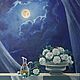 Акриловая картина " Рапсодия полной луны", Картины, Москва,  Фото №1