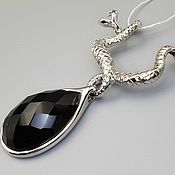 Украшения handmade. Livemaster - original item Silver pendant with 26h16 mm rauchtopaz. Handmade.