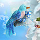 Brooch Blue bird, Brooches, Zeya,  Фото №1