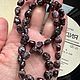 Заказать Бусы из граната альмандина. gemstone. Ярмарка Мастеров. . Бусы Фото №3