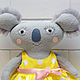 Soft toy Koala baby girl's dress. Stuffed Toys. Little Twins by Yana Vertoprakhova. My Livemaster. Фото №6