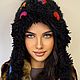 Шапка -капор ручной работы "Леди Баг". Шапки. Анна Лесникова      Les accessoires. Ярмарка Мастеров.  Фото №7