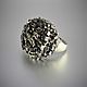 Parthenium ring made of 925 sterling silver with pyrite PS0001, Rings, Yerevan,  Фото №1