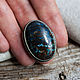 The Royal ring (a ring) with chrysocolla 'Chocolate'. Ring. The inspiration of nature in stones. My Livemaster. Фото №5
