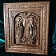 Икона святые Симеон и Анастасия из массива дуба, Иконы, Москва,  Фото №1
