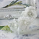 Boho wedding white silk flower wreath with leaves. Bridal Tiara. Missberry.me. Online shopping on My Livemaster.  Фото №2