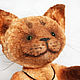 Cat. Red cat Teddy with a glass pendant. Teddy Toys. ATola. Online shopping on My Livemaster.  Фото №2