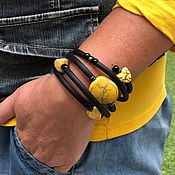 Украшения handmade. Livemaster - original item Bracelets: Stylish rubber bracelet, unusual multi-row bracelet. Handmade.