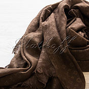 Аксессуары handmade. Livemaster - original item Plain brown scarf    Monogram. Handmade.