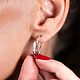 Серьги Змея из серебра. Серьги классические. Ювелирные изюминки украшения. Ярмарка Мастеров.  Фото №4