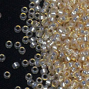 Материалы для творчества handmade. Livemaster - original item Miyuki Beads 15/0 552 Japanese Miyuki Beads Round 5 grams Beige. Handmade.