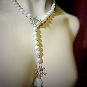 Украшения handmade. Livemaster - original item Pearl necklace tie. Handmade.