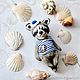 Raccoon  Sailor  teddy toy ooak by NatalyTools. Teddy Toys. NatalyTools (natalytools). Online shopping on My Livemaster.  Фото №2