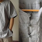 Мужская одежда handmade. Livemaster - original item Men`s shirts: shirt with knot closure. Handmade.
