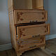 Order Side Cabinet carved-painted beech with doors and drawers. WOODMELODY. Livemaster. . Cabinets Фото №3