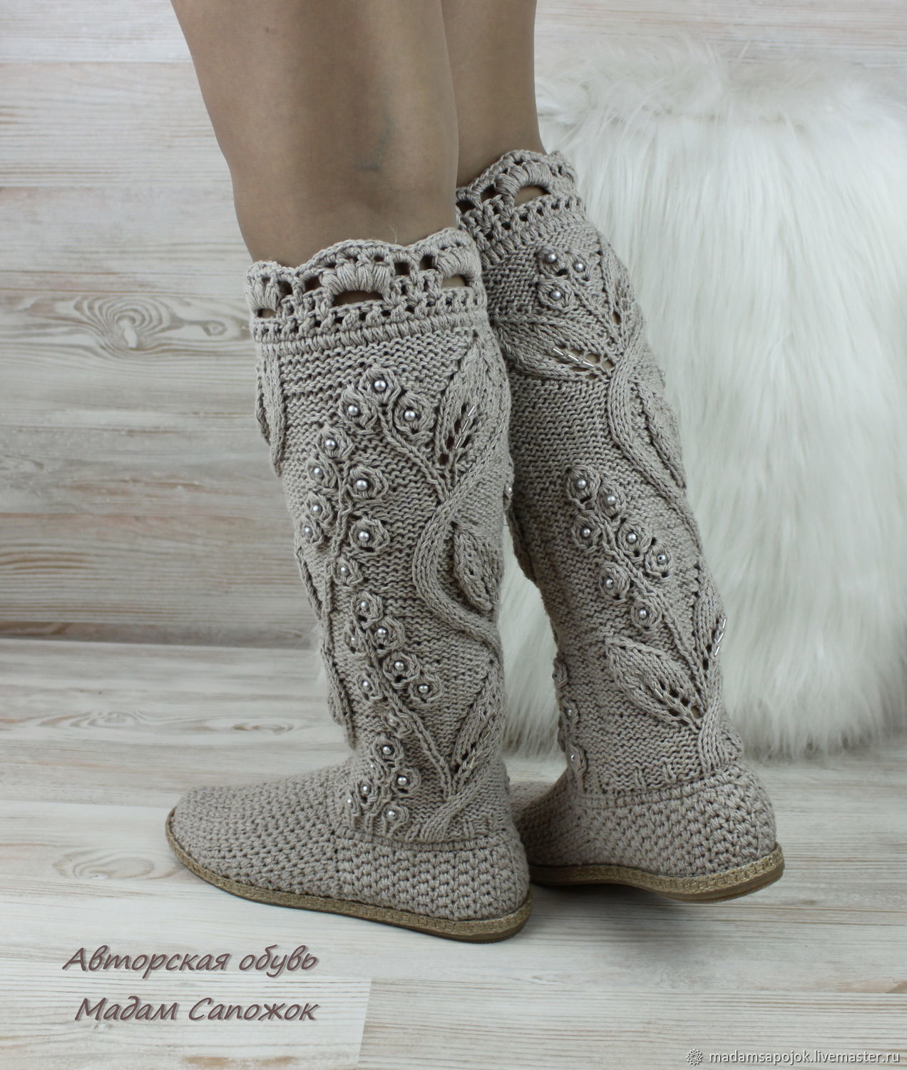 Boots women's summer linen – заказать на Ярмарке Мастеров – GERDLCOM ...