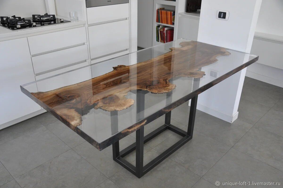кухонный стол из стекла своими руками