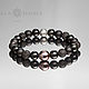 Men's pearl bracelet 10mm beads MIX black pearl 13mm, Bead bracelet, Magnitogorsk,  Фото №1
