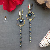 Украшения handmade. Livemaster - original item Elegant long pearl earrings stylish elegant. Handmade.