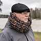 Snood female male 'Rock and Roll' (dark blue). Snudy1. IRINA GRUDKINA Handmade Knitwear. My Livemaster. Фото №4