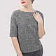 Order Knitted jumper grey cotton boucle. Yana Levashova Fashion. Livemaster. . Jumpers Фото №3