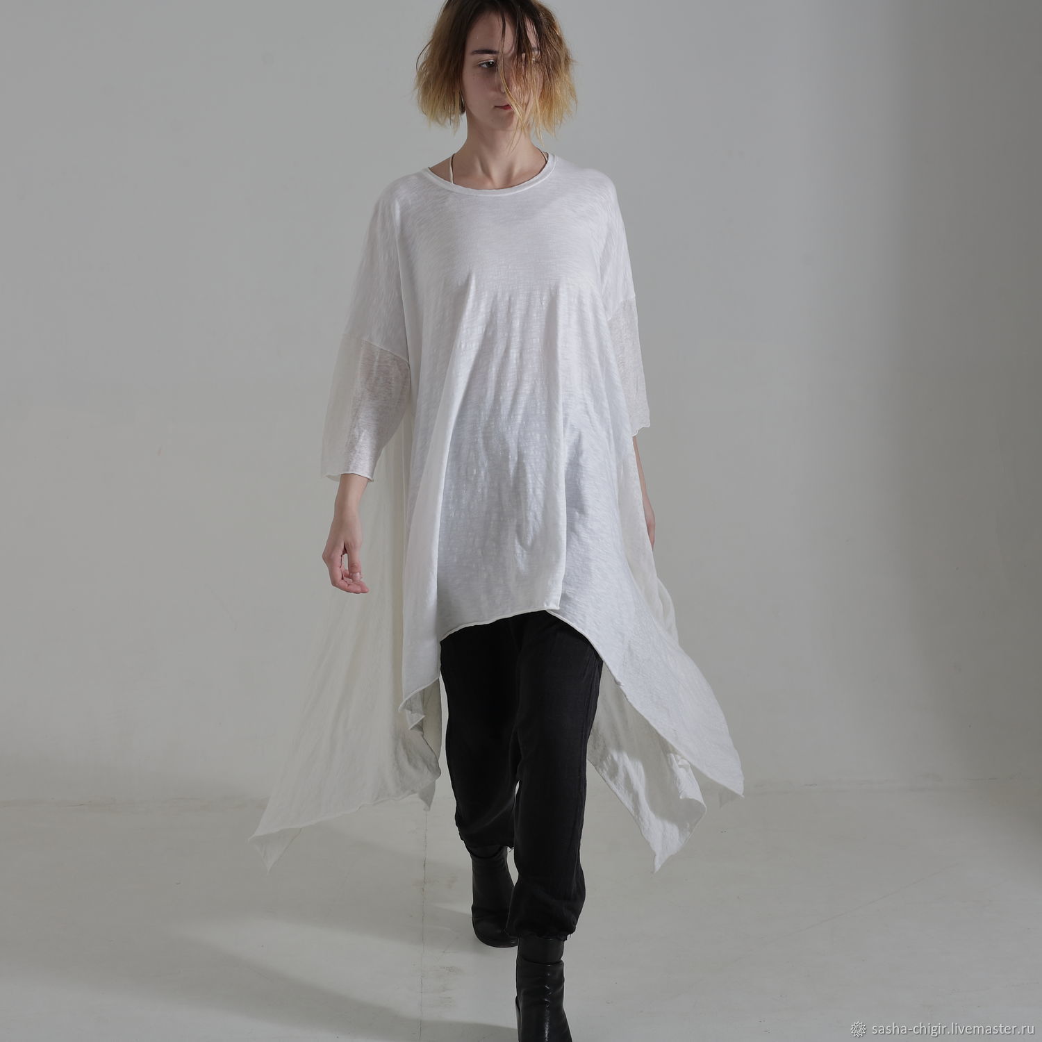 Туника женская/Длинная майка/Майка oversize в интернет-магазине Ярмарка ...