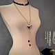 Колье из черных бусин вулканической лавы. Колье. Storm Jewellery. Ярмарка Мастеров.  Фото №6