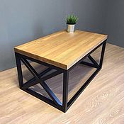 Для дома и интерьера handmade. Livemaster - original item TABLES: Coffee table in loft style. Handmade.