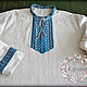 Order Men's shirt in Slavic style. Kupava - ethno/boho. Livemaster. . People\\\'s shirts Фото №3