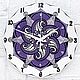 Wall Clock Purple Mandala Ornament, Watch, Novosibirsk,  Фото №1