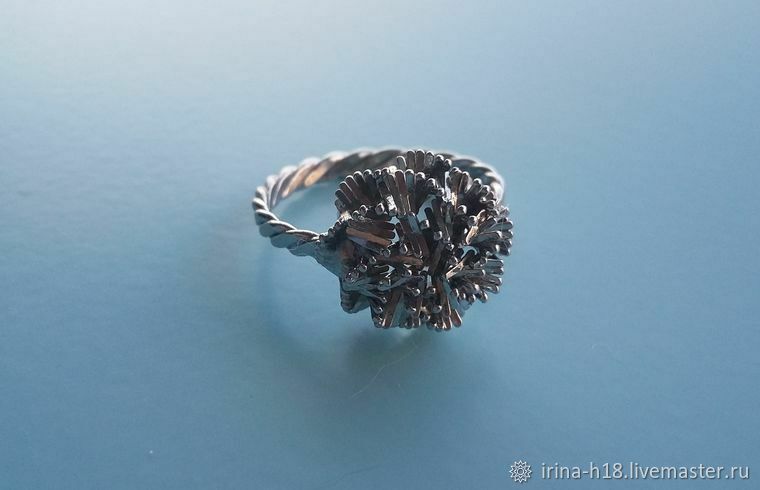 Anillo de flor de metal. Inglaterra, Vintage ring, Blagoveshchensk,  Фото №1