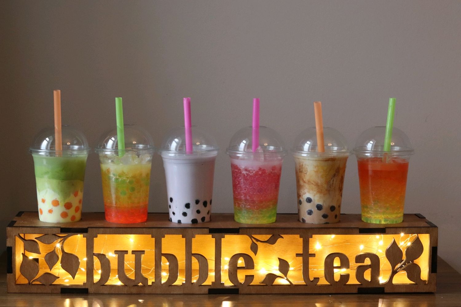 Муляж "Bubble tea" прозрачный со льдом в интернет-магазине на Ярм...