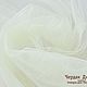 Mesh tulle for creativity, width 165 cm. Color ivory (warm white), Fabric, Kaliningrad,  Фото №1