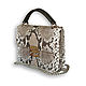 Handbag made of Python PRIME. Crossbody bag. Exotic Workshop Python Fashion. Online shopping on My Livemaster.  Фото №2