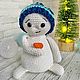 Снеговик с морковкой вязаный, Амигуруми куклы и игрушки, Всеволожск,  Фото №1